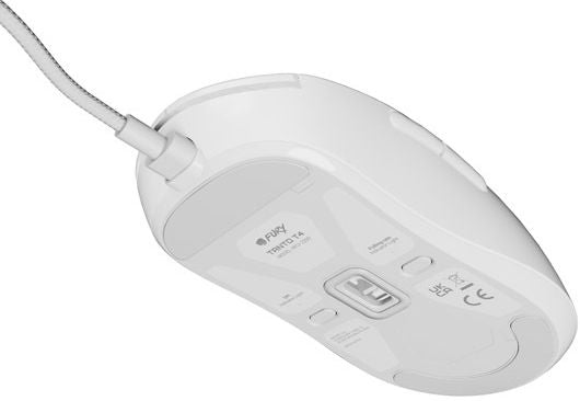 Fury Gaming Mouse Tanto T4 12000DPI Optical With Software RGB Backlight White