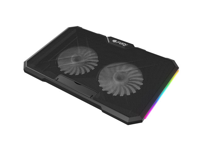 Fury Gunbai G3 Laptop Cooling Pad 14.1-17.3" 2 fans, RGB LED Light, 2 USB