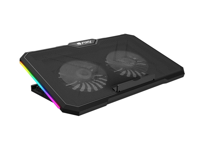 Fury Gunbai G3 Laptop Cooling Pad 14.1-17.3" 2 fans, RGB LED Light, 2 USB