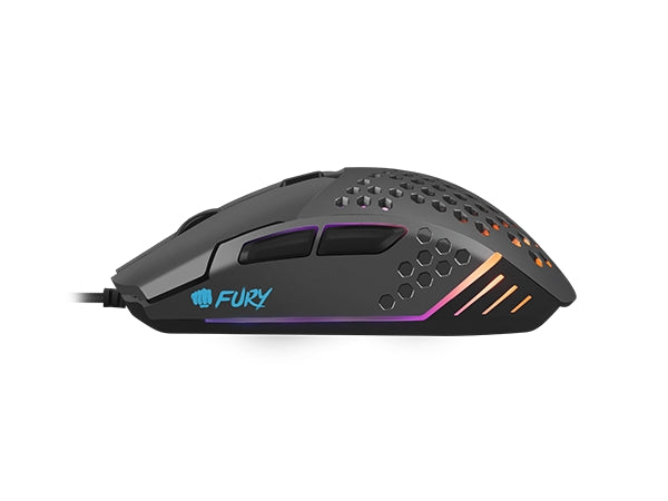 Fury Gaming Mouse Battler 6400 DPI Optical With Software Black
