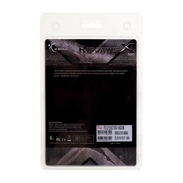 G.Skill RipjawsX 16GB (8GBx2) DDR3-2133 MHz memory module 2 x 8 GB - DIMM (DDR III)PAM-DR3<<<Memory