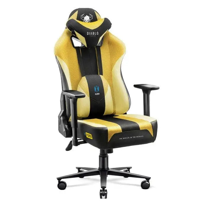 Gaming Chair Diablo Chairs Diablo X-PLAYER 2.0. KING Yellow Black - Gaming armchairsGAM-FOT<<<PC