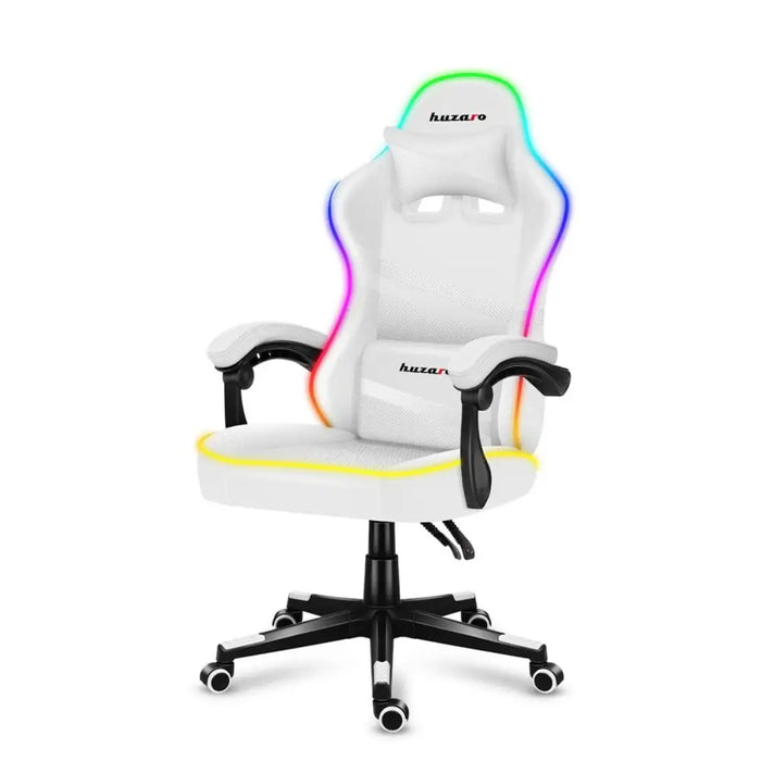 Gaming Chair Huzaro Force 4.4 RGB White - Аксесоари за Игри<<<Компютър Игри<<<Компютри| Електроника<<<BigBuy&&&Gaming