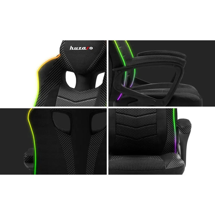 Gaming Chair Huzaro HZ-Force 2.5 RGB Mesh Black Grey - Аксесоари за Игри<<<Компютър Игри<<<Компютри|