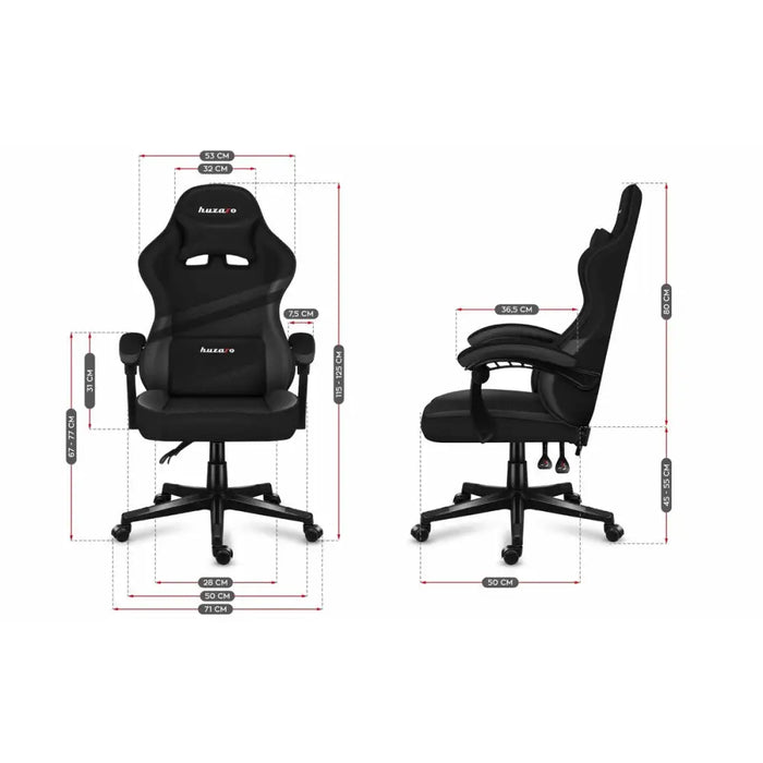 Gaming Chair Huzaro HZ-Force 4.4 Carbon Black - Аксесоари за Игри<<<Компютър Игри<<<Компютри|