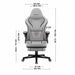 Gaming Chair Huzaro HZ-FORCE 4.6 GREY - Аксесоари за Игри<<<Компютър Игри<<<Компютри| Електроника<<<BigBuy&&&Gaming