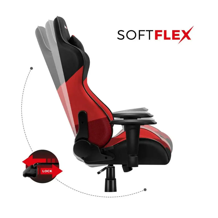 Gaming Chair Huzaro Hz-Force 6.2 Red Mesh Red - Аксесоари за Игри<<<Компютър Игри<<<Компютри|