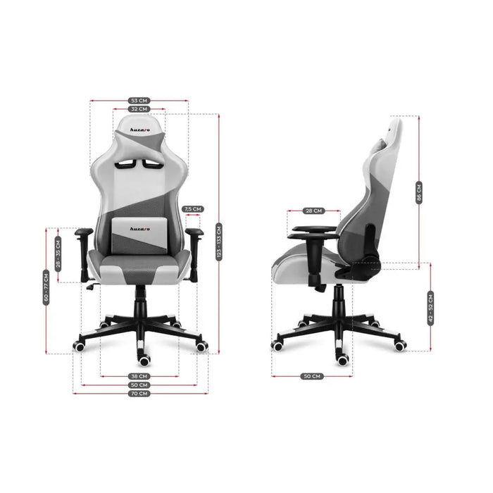Gaming Chair Huzaro Hz-Force 6.2 White Mesh White - Аксесоари за Игри<<<Компютър Игри<<<Компютри|