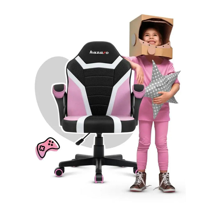 Gaming Chair Huzaro HZ-Ranger 1.0 pink mesh Black/Pink Kids - Аксесоари за Игри<<<Компютър Игри<<<Компютри|