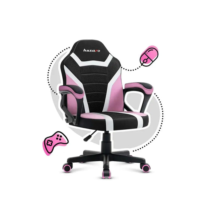 Gaming Chair Huzaro HZ-Ranger 1.0 pink mesh Black/Pink Kids - Аксесоари за Игри<<<Компютър Игри<<<Компютри|