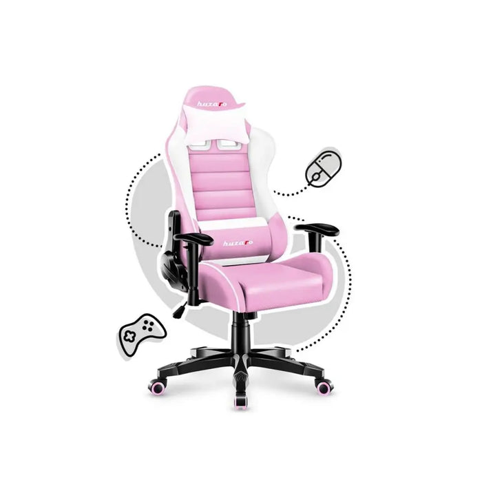 Gaming Chair Huzaro HZ-Ranger 6.0 Pink White - Аксесоари за Игри<<<Компютър Игри<<<Компютри|