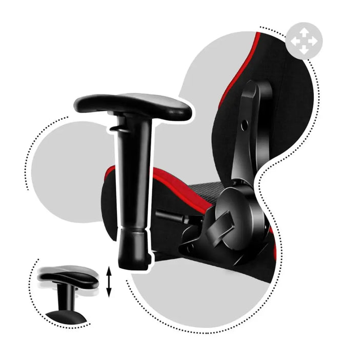 Gaming Chair Huzaro HZ-Ranger 6.0 Red Black Kids - Gaming armchairsGAM-FOT<<<PC GamingGAM<<<ActionPL&&&Компютър