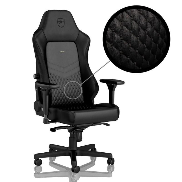 Gaming chair noblechairs HERO Real Leather Black - Геймърски столове<<<Геймърска периферия<<<ValiAPI