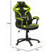 Gaming Chair Woxter GM26-056 Green 62 x 71 x 116 cm - Компютър Игри<<<Компютри| Електроника<<<BigBuy&&&Аксесоари за