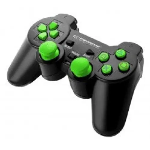 Gaming Control Esperanza EGG107G USB 2.0 Black Green PC PlayStation 3 - ControllersGAM-KON<<<PC