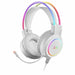 Gaming Earpiece with Microphone Mars Gaming MHRGBW White - Електроника Периферни и резервни части<<<Компютри|