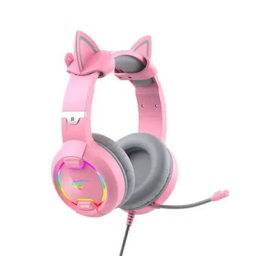 Gaming headphones Havit GAMENOTE H2233d RGB (pink) - Wired<<<Headphones<<<Audio<<<InnproXML