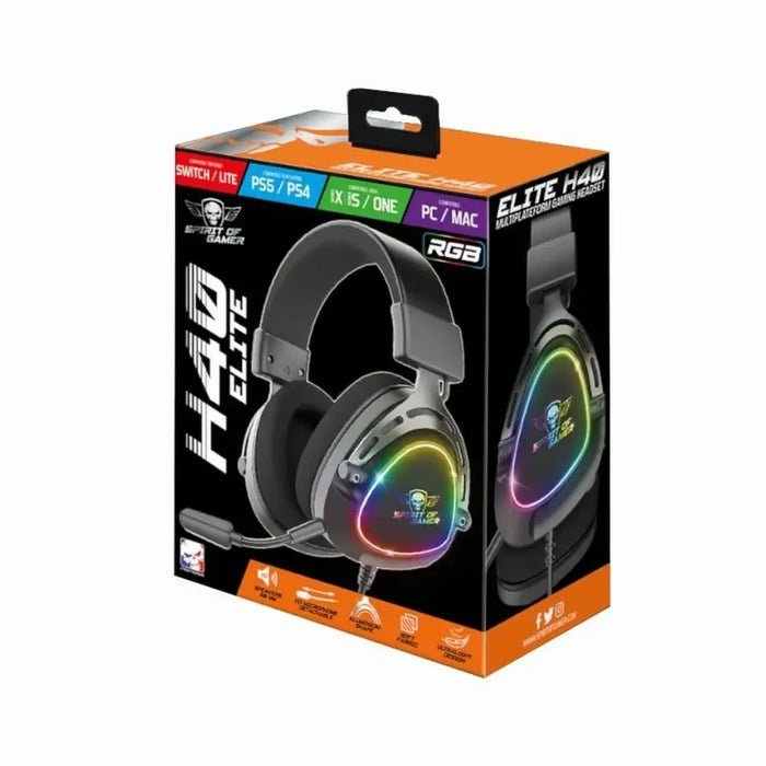 Gaming Headset with Microphone Spirit of Gamer Elite H-40 - Компютър Игри<<<Компютри| Електроника<<<BigBuy&&&Гейминг
