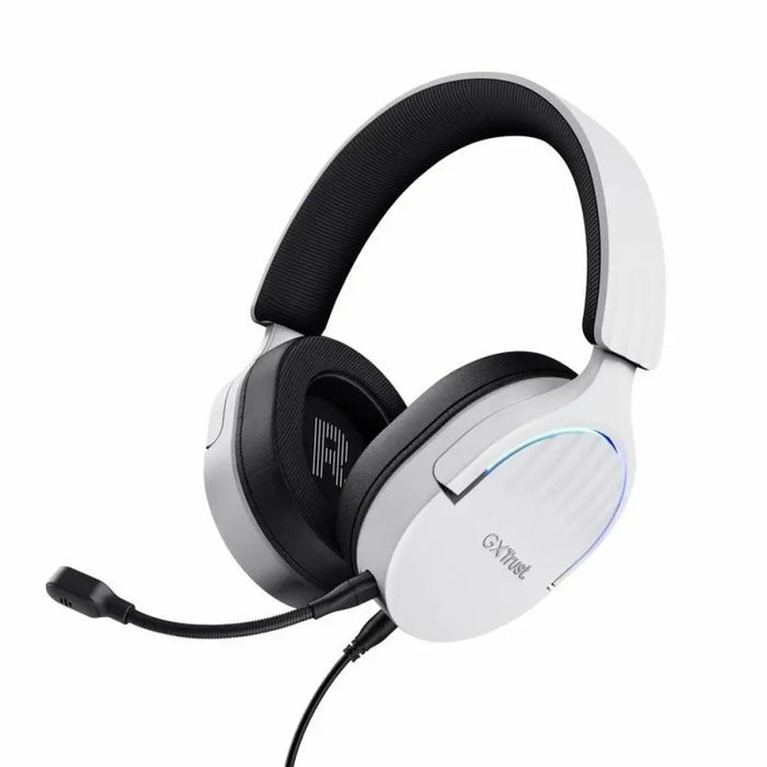 Gaming Headset with Microphone Trust GXT 490 White Black Multicolour Black/White - Електроника Периферни и резервни
