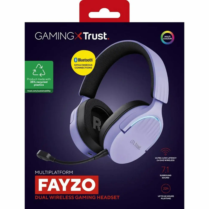 Gaming Headset with Microphone Trust GXT 491 Black Purple - Електроника Периферни и резервни части<<<Компютри|