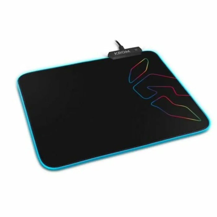 Gaming Mat with LED Illumination Krom NXKROMKNTRGB Black - Компютър Игри<<<Компютри| Електроника<<<BigBuy&&&Гейминг