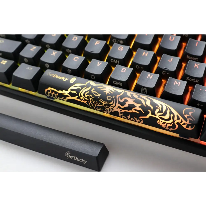 Gaming mechanical keyboard Ducky One 3 Classic Mini 60% Hotswap Cherry MX Clear RGB PBT Keycaps - Геймърски
