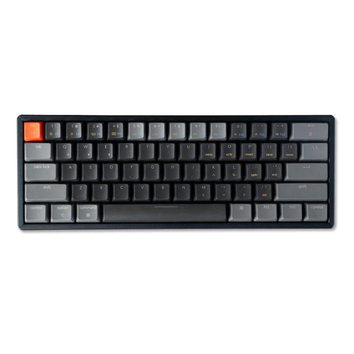 Gaming Mechanical Keyboard Keychron K12 Hot-Swappable Aluminum 60% Gateron Brown Switch RGB LED ABS - Геймърски
