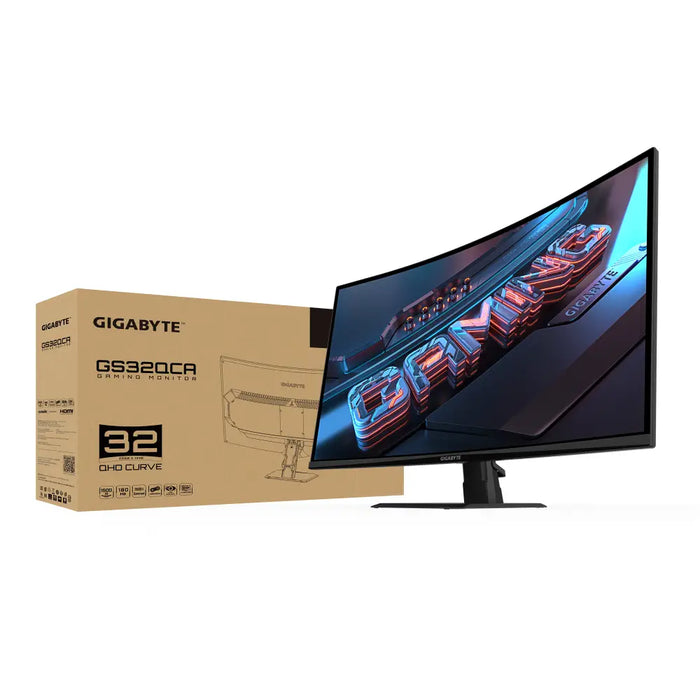 Gaming Monitor Gigabyte GS32QCA - 32’’ inch SS/VA 1500R QHD (2560x1440) 180Hz 1ms HDR Ready - Монитори и публични