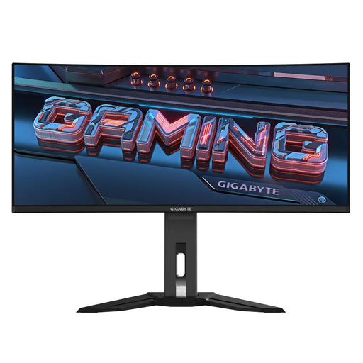 Gaming monitor GIGABYTE MO34WQC - 34’’ QD-OLED WQHD 175Hz 0.03ms Vesa ClearMR 10000 HDR 400 KVM - Монитори и публични