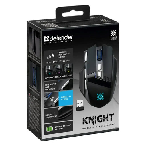 Gaming Mouse Defender GM-885 KNIGHT Black 3200 DPI - Гейминг Мишка и Подложка за Мишка<<<Компютър Игри<<<Компютри|