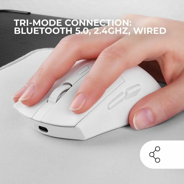 Gaming Mouse Mars Gaming MMT3W White - Компютър Игри<<<Компютри| Електроника<<<BigBuy&&&Гейминг Мишка и Подложка за