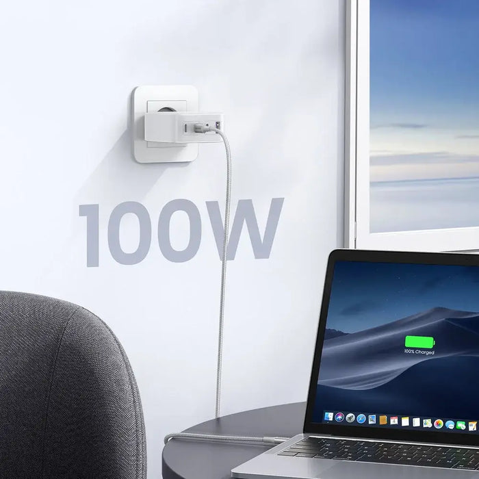 GaN Fast Charger 3xUSB C / USB 100W PPS Ugreen CD226 - White - Cell phone USB charger<<<HurtelXML
