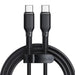 GaN Mcdodo CH-1543 network charger 2x USB-C 1x USB 67W + USB-C to USB-C 2m cable (black) - mains