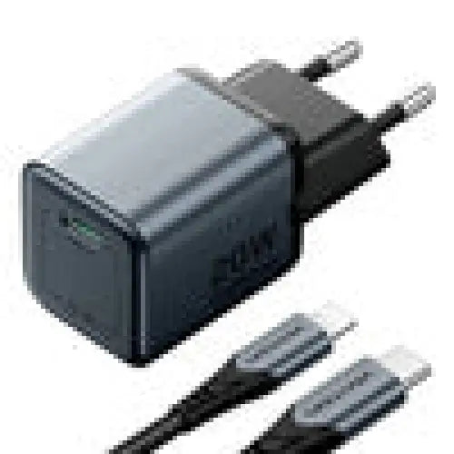 GaN Vention USB-C 20W Charger + USB-C-L 1m Cable (Gray) - mains chargers<<<Chargers<<<GSM Accessories<<<InnproXML