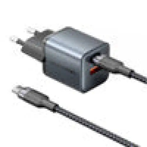 GaN Vention USB-C + A 30W Charger + USB-C-C Cable 1m (Gray) - mains chargers<<<Chargers<<<GSM Accessories<<<InnproXML