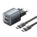 GaN Vention USB-C + A 30W Charger + USB-C-C Cable 1m (Gray) - mains chargers<<<Chargers<<<GSM Accessories<<<InnproXML