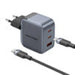 GaN Vention USB-C + C + A 70W Charger + USB-C-C Cable 1m (Gray) - mains chargers<<<Chargers<<<GSM