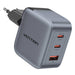 GaN Vention USB-C + C + A 70W Charger (Gray) - mains chargers<<<Chargers<<<GSM Accessories<<<InnproXML&&&Електроника