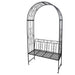 GARDEN ARCH WITH BENCH 230X121X53CM X77000120 - Арки стойки и лехи<<<Саксии кашпи и цветарници<<<Градина<<<Praktiker