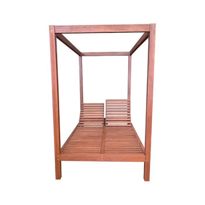 GARDEN CHAIR CHAIR COUPLE WITH ARROW MERANTI 210X134X212 MUHLER - Шезлонги<<<Градински мебели<<<Градина<<<Praktiker