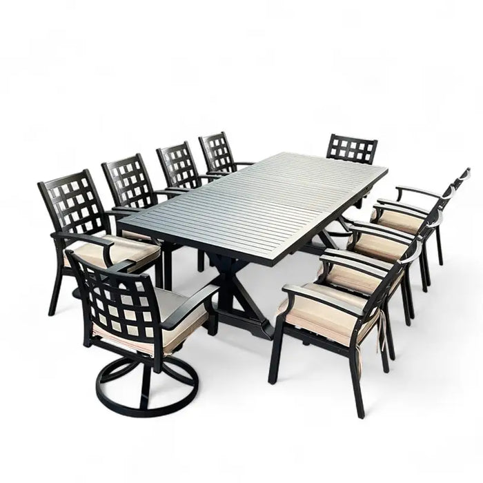 GARDEN DINING SET CAST ALUMINUM RICHMOND HD HD-10838 - Комплекти<<<Градински мебели<<<Градина<<<Praktiker