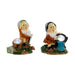 Garden gnomes Home ESPRIT Multicolour 11,5 x 11 x 15,2 cm (2 Units) - Декорация и Осветление<<<Дом