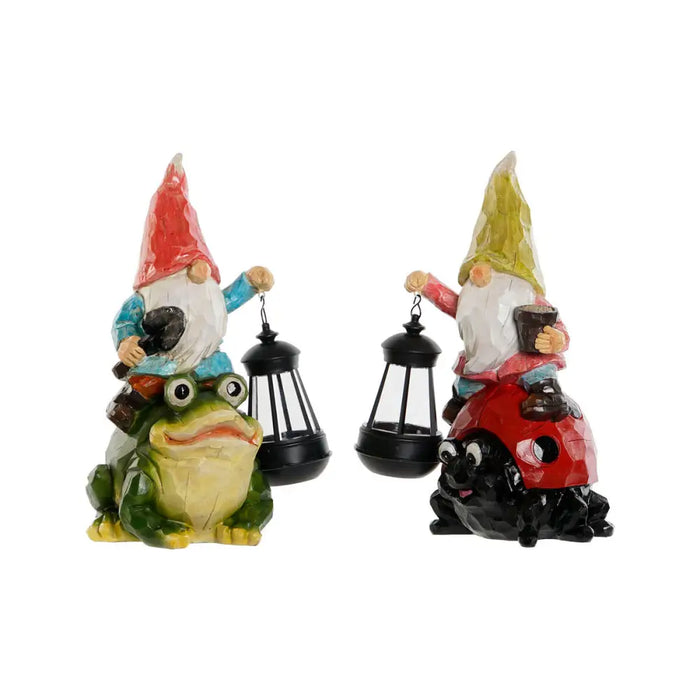 Garden gnomes Home ESPRIT Red Green Multicolour 20 x 17,8 x 32 cm (2 Units) - Декорация и Осветление<<<Дом