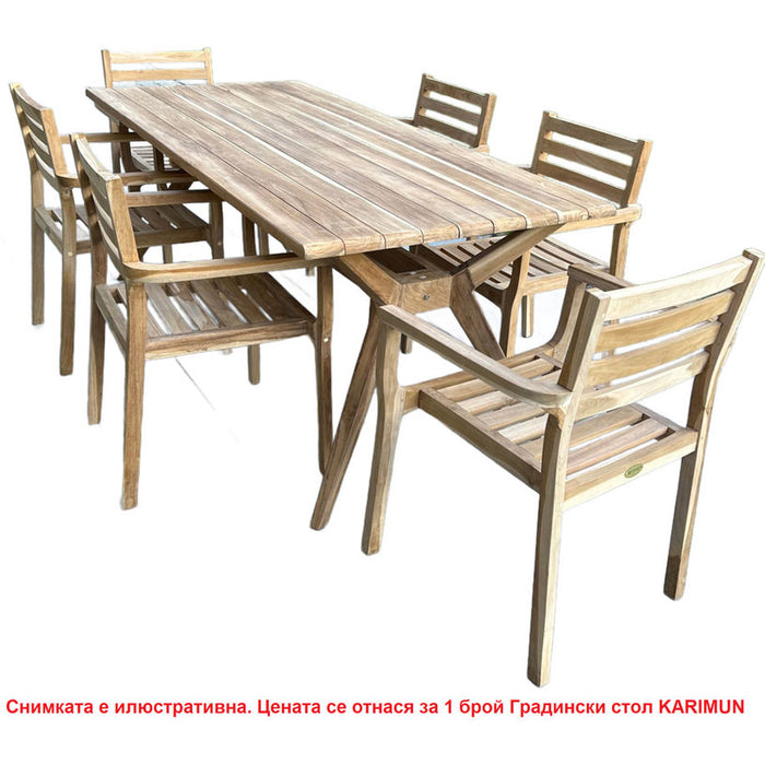 GARDEN KINGS KARIMUN TEAK GARDEN CHAIR