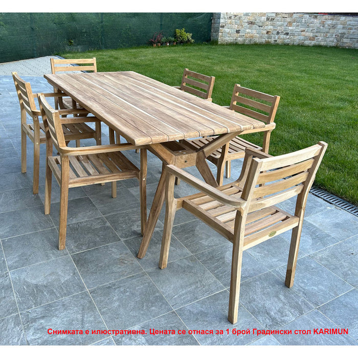 GARDEN KINGS KARIMUN TEAK GARDEN CHAIR