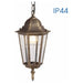GARDEN LANTERN HANGING GOLD E27 VIVALUX MARIBOR - Градински фенери<<<Външно