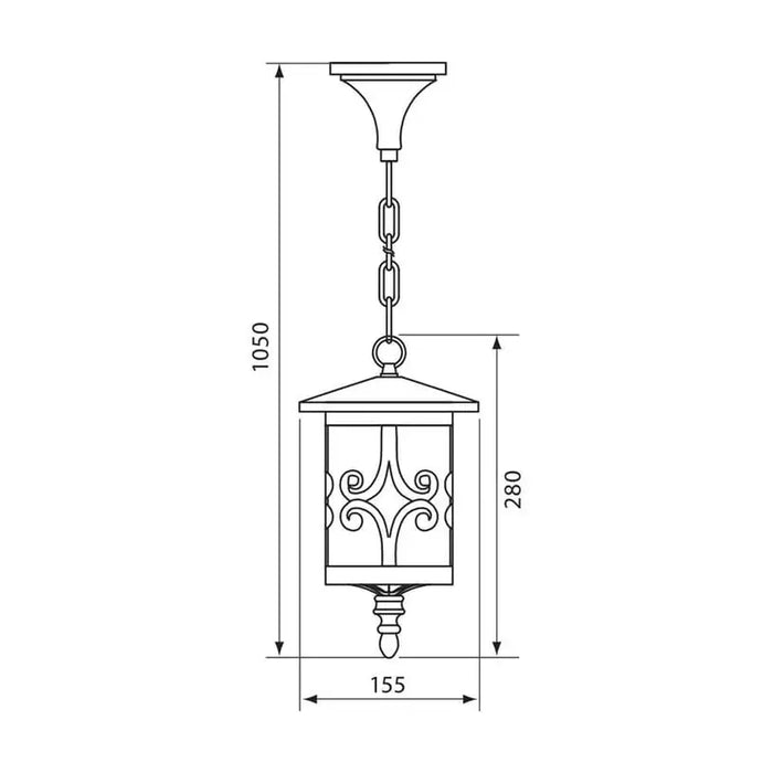 GARDEN LANTERN HANGING IP44 CAFE VIVALUX JARDIN - Градински фенери<<<Външно
