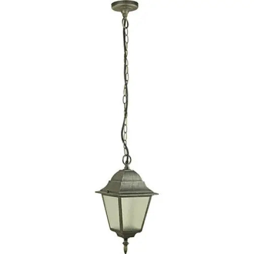 GARDEN LANTERN HANGING SILVER PATINA E27 BELIGHT - Градински фенери<<<Външно