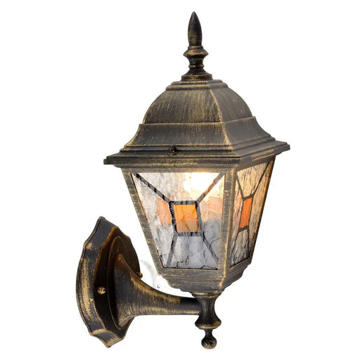 GARDEN LANTERN LOWER BRACKET 60W E27 IP44 GOLD PATINA BELIGHT - Градински фенери<<<Външно