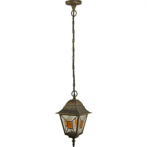 GARDEN LANTERN PENDANT GOLD PATINA E27 BELIGHT - Градински фенери<<<Външно